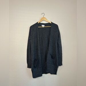 Old Navy Charcoal Gray Open Front Cardigan Size Medium